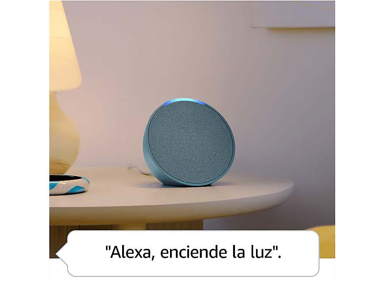 Altavoz inteligente - Amazon Echo Pop, Bluetooth con Alexa de sonido potente y compacto, Lavanda