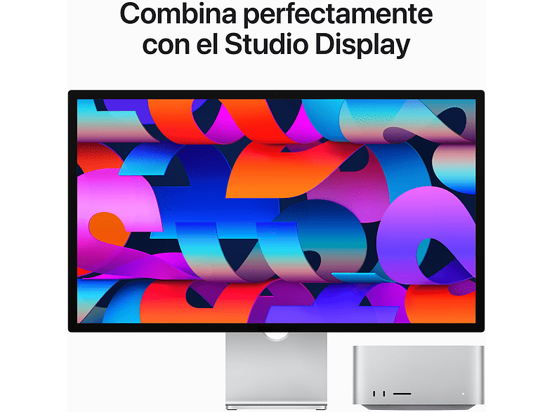 APPLE Mac Studio, Chip M2 Max, 512GB, CPU 12 núcleos, GPU de 30 núcleos y Neural Engine de 16 núcleos, Gris