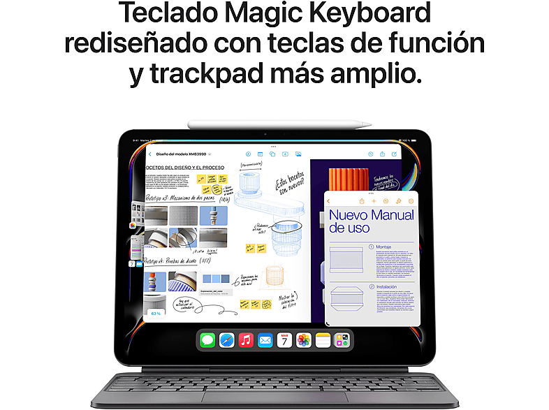 Apple iPad Pro (2024), 1 TB, Plata, 11, WiFi+CELL, Pantalla estándar, Chip M4, 10GPU