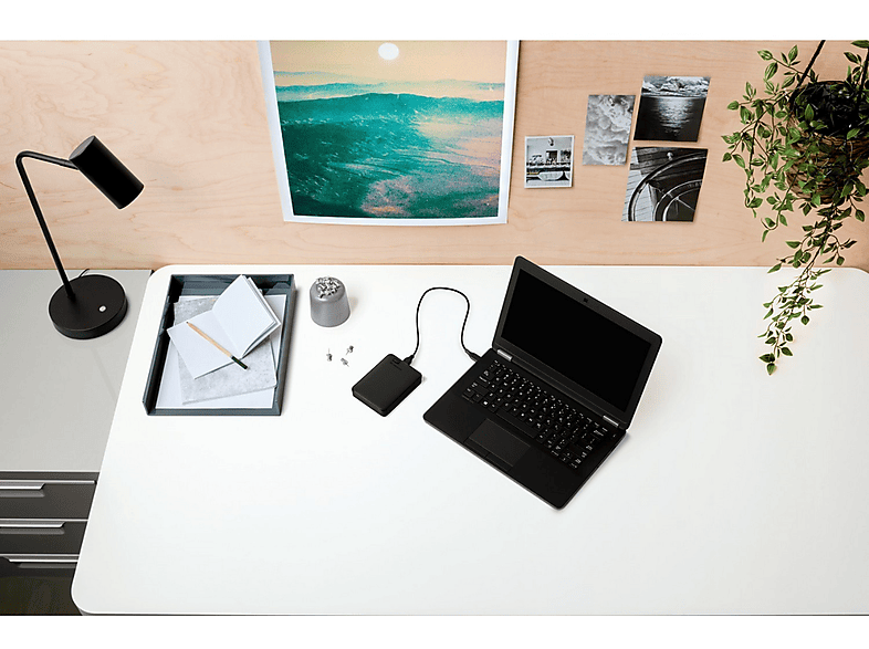 Disco duro externo - WD Elements™, Portátil, Con tecnología flash, USB 3.0, 2.5, Para Windows® y macOS, Negro