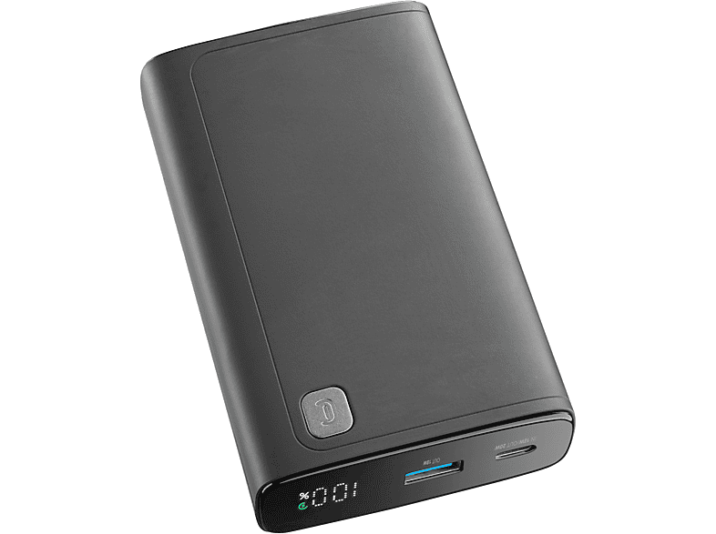 Powerbank - CelularLine PBDISPL01PD20000K, 20000 mAh, Negro