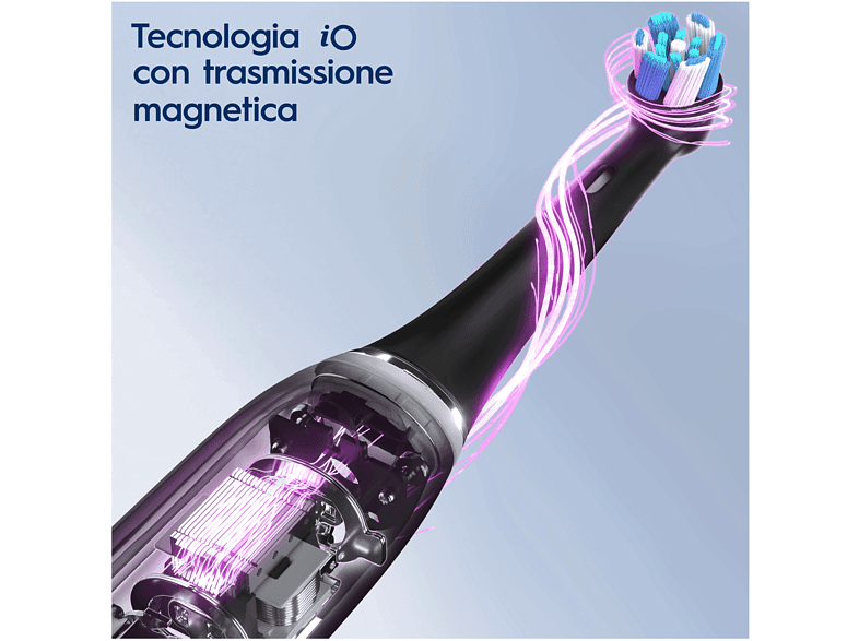 Cepillo eléctrico - Oral-B iO 6S, 5 modos, Pantalla interactiva, Sensor de presión, Negro
