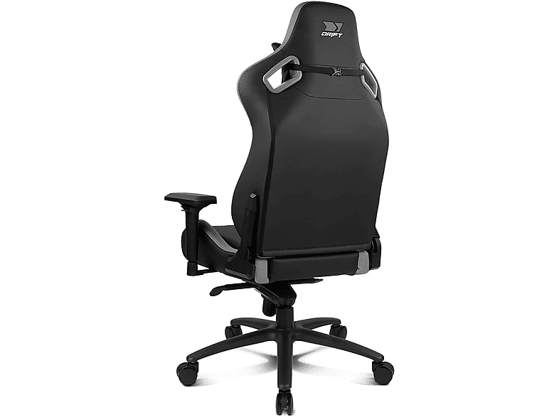 Silla gaming - Drift DR600, Reposabrazos 4D, Hasta 150 kg, Cojín cervical y lumbar, Reclinable, Gris
