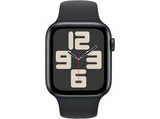 APPLE Watch SE (2023), GPS+CELL, 44 mm, Caja de aluminio medianoche, Vidrio delantero Ion-X, Talla M/L, Correa deportiva medianoche