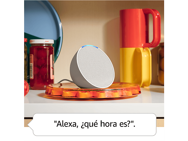 Altavoz inteligente - Amazon Echo Pop, Bluetooth con Alexa de sonido potente y compacto, Lavanda