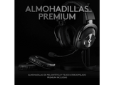 Auriculares gaming - Logitech G PRO X + HS STAND, Con cable, Micrófono BLUE VO!CE, Reducción de ruido, DTS HEADPHONE:X 2.0, Transductores 50 mm, Negro