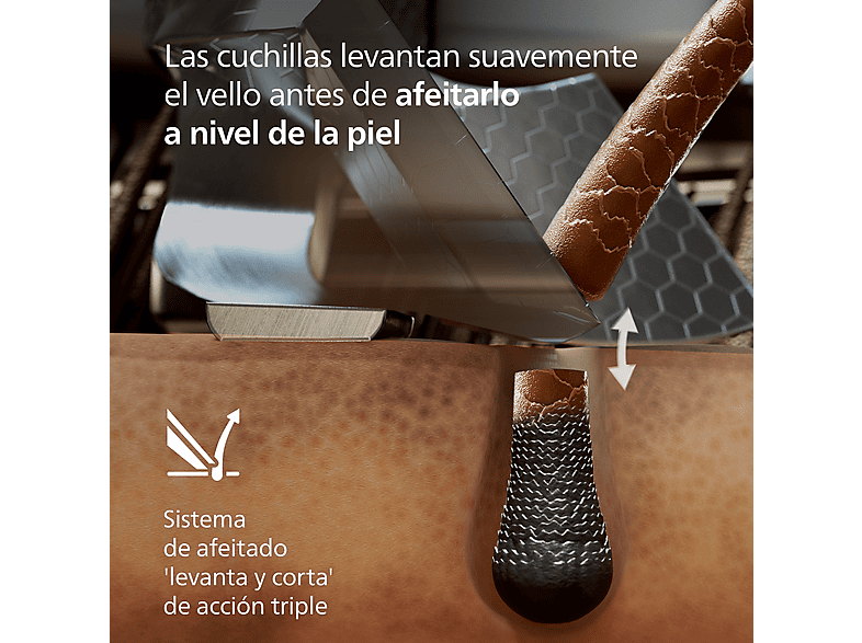 Afeitadora - Philips i9000 Prestige Ultra XP9404/46, Afeitado en seco/mojado con tecnología SkinIQ Pro, Sensor IA de presión y control, App smartphone