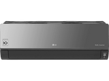 Aire acondicionado - LG MIRROR09UVN, Split 1x1, 2268 fg/h, WiFi, Inverter, Bomba de calor, Negro