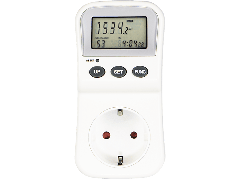 Medidor energía - Hama 00223561, 37 W, 250 V, Universal, Blanco