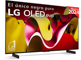 TV OLED 42 - LG OLED42C45LA, OLED 4K, Procesador Inteligente 4K α9 Gen7, Smart TV, DVB-T2 (H.265), Negro