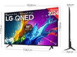 TV QNED 86 - LG 86QNED80T6A, UHD 4K, Procesador Inteligente 4K α5, Smart TV, DVB-T2 (H.265), Negro