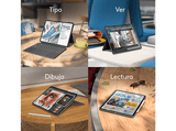 Funda con teclado - Logitech Combo Touch iPad Pro 13 inch, Retroiluminación, Accesos directos, Teclado extraíble, 4 modos de uso, Trackpad, Negro