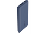 Powerbank - Belkin BPB011BTBL, 10000 mAh, Dos puertos USB-A de 12 W, Un puerto USB-C de 15 W, Azul
