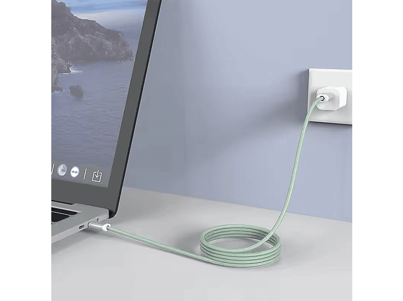 Cable de carga magnética - Friendly License FRCAB010, Tipo C, 60W, Verde