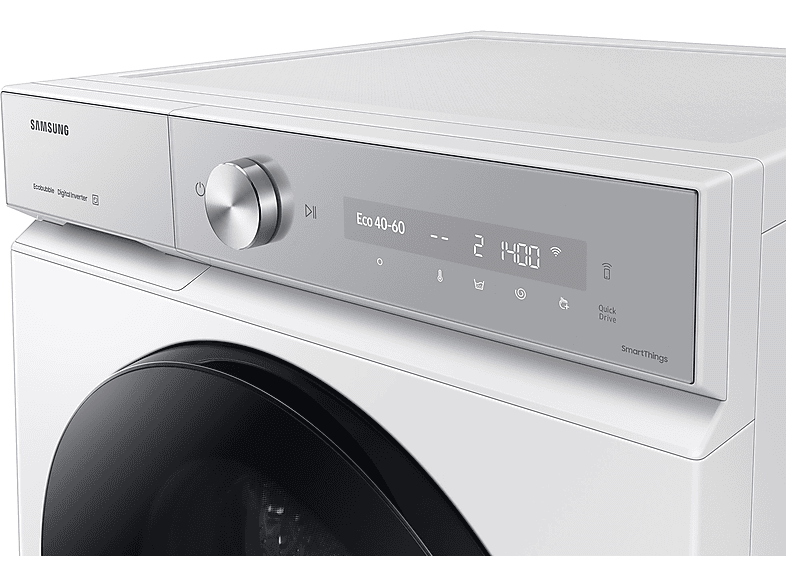 Lavadora carga frontal - Samsung WW11DB8B95GHU3, 11 kg, 1400 rpm, AI EcoBubble™, Función WiFi con SmartThings, Blanco