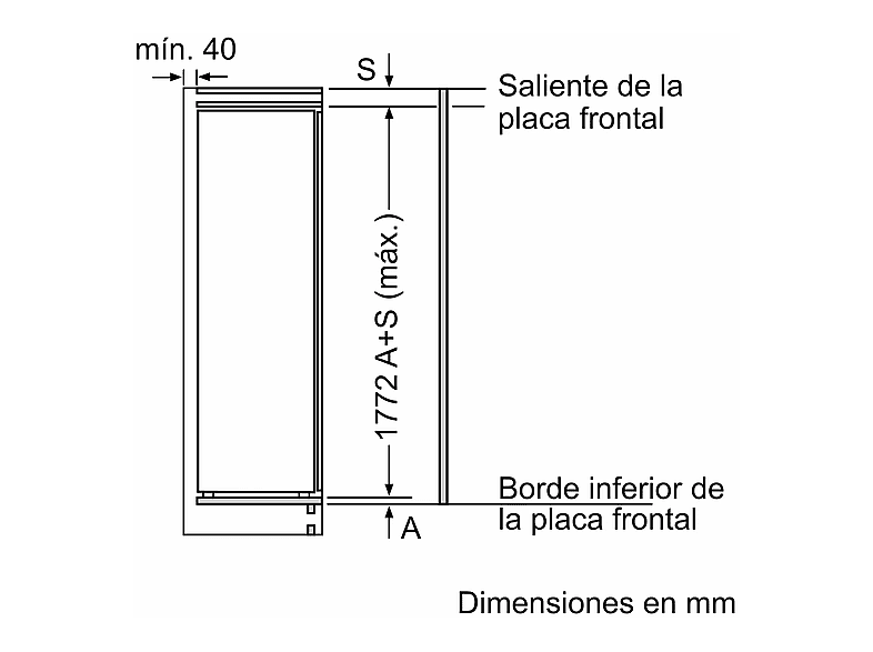 Congelador vertical - Balay 3GIE737F, 212 l , 177 cm, Tecnología Inverter, Cajón Big Box, Sin panelar