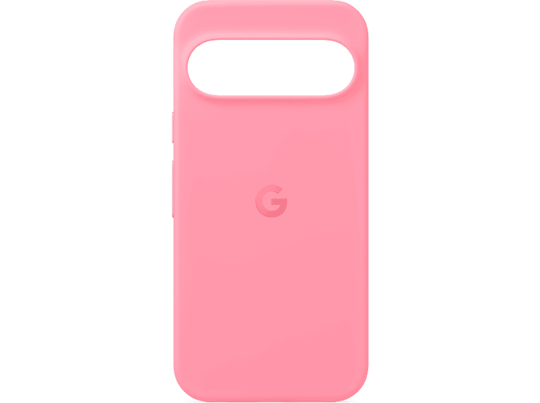 Funda - Google Pixel 9 + Pixel 9 Pro, Compatible con Pixel 9 y Pixel 9 Pro, Silicona, Resistente a Manchas, Rosa Peonía