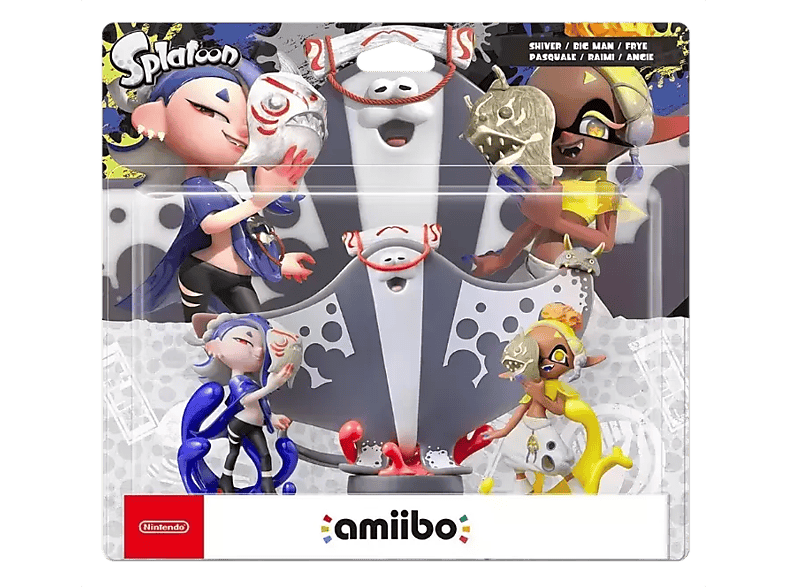 Figura - Nintendo Amiibo Splatoon 3 Deep Cut, Shiver, Frye y Big Man