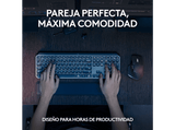 Pack Teclado + Ratón - Logitech Combo MX KEYS S, Inalámbrico, Bluetooth, Iluminación personalizable, Windows/Mac, USB C, Negro