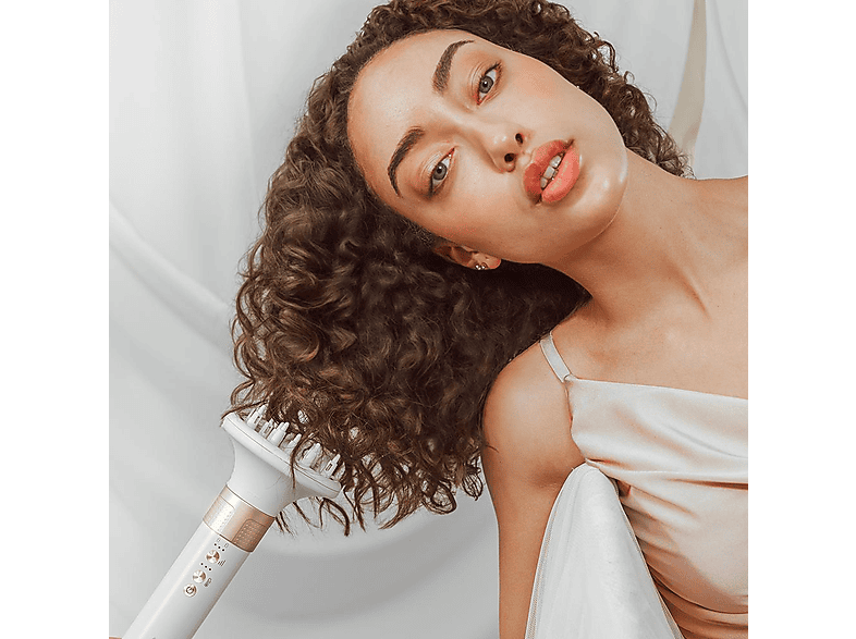 Moldeador - Cecotec Bamba CeramicCare 14in1 AirGlam Champagne, con tecnología Coanda, Cabezales con Revestimiento de Cerámica y Keratina, Champagne
