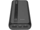 Powerbank - CellularLine PBENTRY20000K, 20000 mAh, USB tipo A y C, Negro