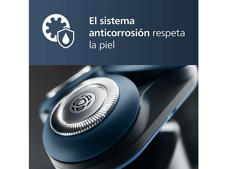 Afeitadora - Philips X5006/00, Autonomía de 50 min, Carga rápida, Lavable, Afeitado en seco/húmedo, Tecnología SkinGlide, Anticorrosión, Negro