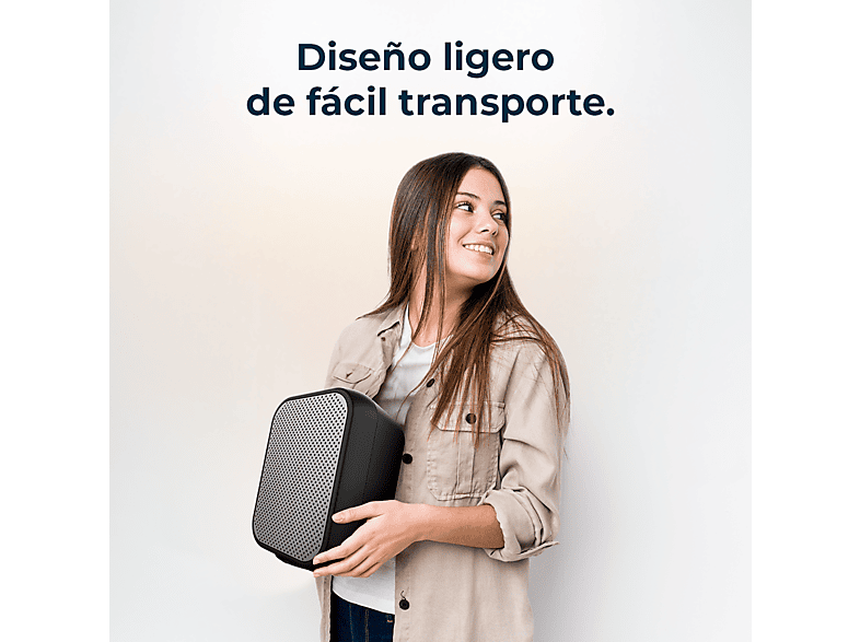 Calefactor - Cecotec ReadyWarm 1500 Max Ceramic Black, 1500 W, 3 modos, 15 m², Termostato regulable, Ligero, Black