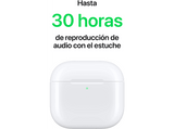 Apple AirPods 4 (2024 4ª gen), Inalámbricos, Bluetooth®, Estuche de carga inalámbrico, Chip H2, Siri, USB-C, Blanco