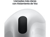 Apple AirPods 4 (2024 4ª gen), Inalámbricos, Bluetooth®, Estuche de carga inalámbrico, Chip H2, Siri, USB-C, Blanco