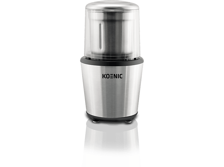 Molinillo de café - Koenic KCH 2021, 200 W, 120 g, Acero inoxidable