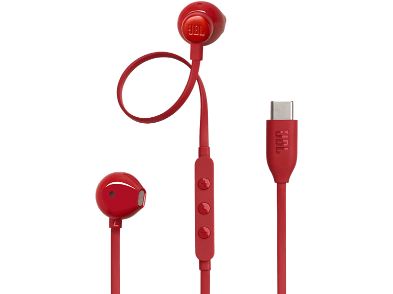 Auriculares de botón - JBL Tune 305C, Intraurales, Bluetooth, Con cable, Micrófono, Red