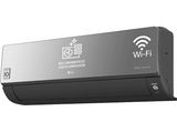 Aire acondicionado - LG MIRROR09UVN, Split 1x1, 2268 fg/h, WiFi, Inverter, Bomba de calor, Negro