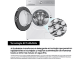 Lavadora carga frontal - Samsung WW11DB8B95GHU3, 11 kg, 1400 rpm, AI EcoBubble™, Función WiFi con SmartThings, Blanco