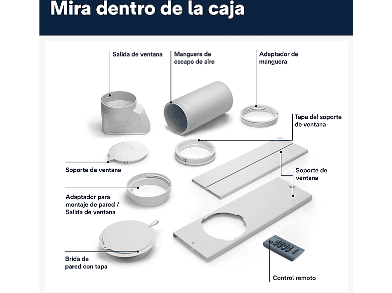 Aire acondicionado portátil - De'Longhi Pingüino PAC EX 105A+++, 2500 fg/h, 3 Velocidades, 100 m³, 63 dB(A), EcoRealFeel, Blanco
