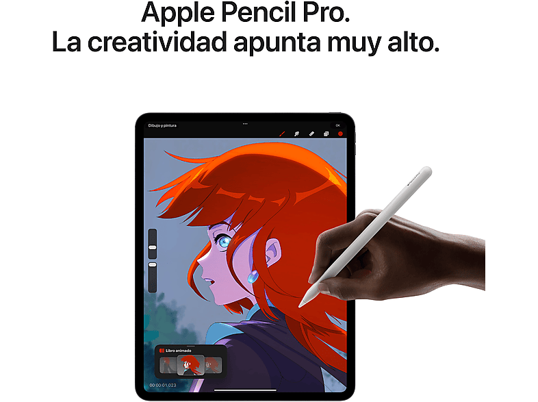 Apple iPad Pro (2024), 1 TB, Plata, 11, WiFi+CELL, Pantalla estándar, Chip M4, 10GPU