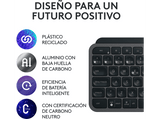 Pack Teclado + Ratón - Logitech Combo MX KEYS S, Inalámbrico, Bluetooth, Iluminación personalizable, Windows/Mac, USB C, Negro
