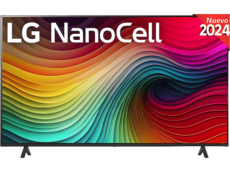 TV LED 55 - LG 55NANO82T6B, UHD 4K, Procesador Inteligente 4K α5 Gen7, Smart TV, DVB-T2 (H.265), Negro