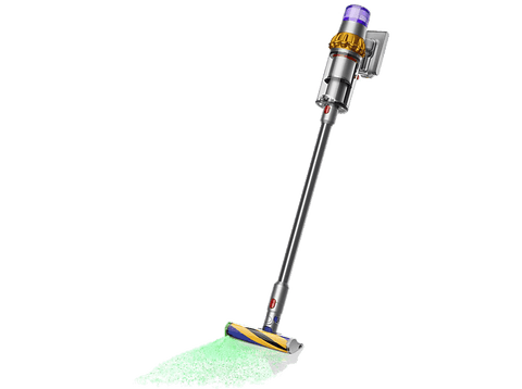 Aspirador escoba - Dyson v15 Detect Absolute, 240 W, 60 min, Inteligente y Potente, 3 Modos, Tecnología Láser, Sensor Suciedad