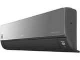 Aire acondicionado - LG MIRROR09UVN, Split 1x1, 2268 fg/h, WiFi, Inverter, Bomba de calor, Negro