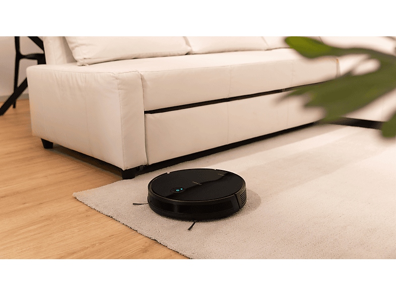 Robot friegasuelos - Cecotec Conga 2299 Inertial X-Treme, 3en1, 2100 Pa, 320ml, 160 min, 6 modos, Alfombra, Incluye base de carga, Wi-Fi, Alexa, Negro