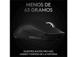 Auriculares gaming - Logitech G Pro X + Ratón gaming Pro X Superlight, Inalámbricos, Micrófono, Reducción de ruido, Hero 25K, Lightspeed, Negro