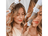 Moldeador - Cecotec Bamba CeramicCare 14in1 AirGlam Champagne, con tecnología Coanda, Cabezales con Revestimiento de Cerámica y Keratina, Champagne