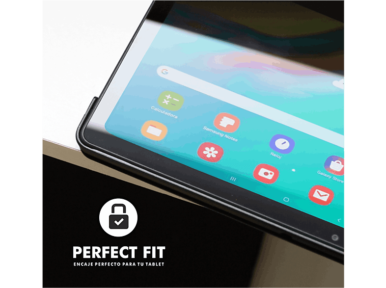 Funda tablet - Silver HT Samsung A9+, Para 11, Teclado Bluetooth, Cable USB-C, Antideslizante, Negro