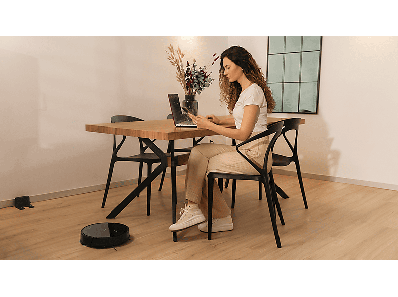 Robot friegasuelos - Cecotec Conga 2299 Inertial X-Treme, 3en1, 2100 Pa, 320ml, 160 min, 6 modos, Alfombra, Incluye base de carga, Wi-Fi, Alexa, Negro