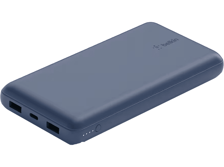 Powerbank - Belkin BPB012BTBK, 20000 mAh, USB C y A, Duración 78h, Azul