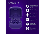 Auriculares True Wireless - Sony LinkBuds Fit, Cancelación de ruido (Noise Cancelling), Bluetooth, HiRes, 21 horas, iOS y Android, Google, IPX4,Morado