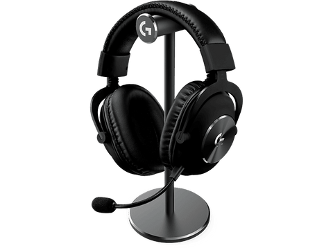 Auriculares gaming - Logitech G PRO X + HS STAND, Con cable, Micrófono BLUE VO!CE, Reducción de ruido, DTS HEADPHONE:X 2.0, Transductores 50 mm, Negro