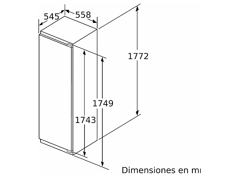 Congelador vertical - Balay 3GIE737F, 212 l , 177 cm, Tecnología Inverter, Cajón Big Box, Sin panelar