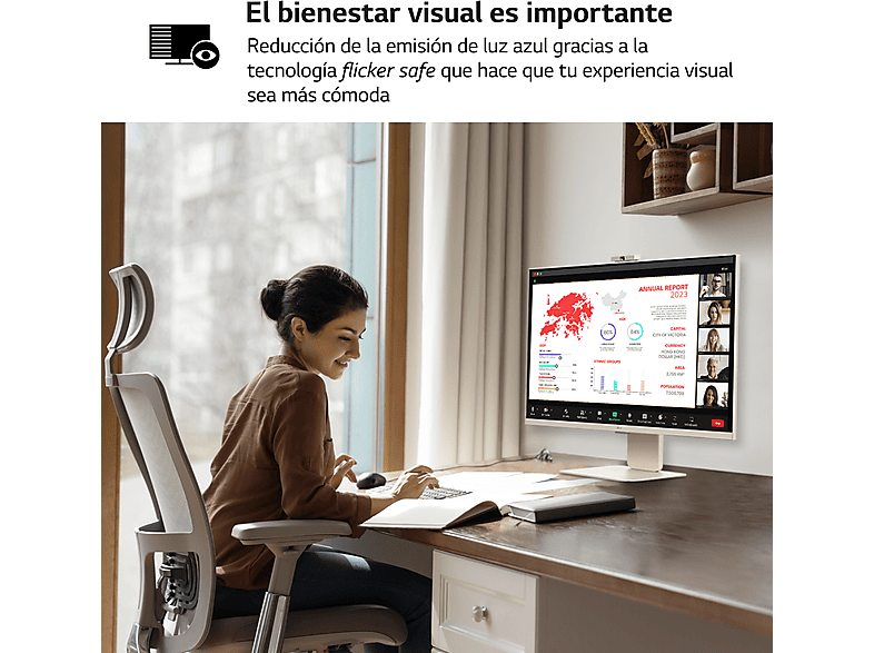 Monitor - LG 32SR83U-W, 31.5, UHD 4K, 5 ms, 60 Hz, HDMI x2, Blanco