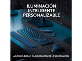 Pack Teclado + Ratón - Logitech Combo MX KEYS S, Inalámbrico, Bluetooth, Iluminación personalizable, Windows/Mac, USB C, Negro
